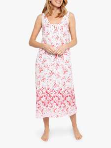 <b>Cheap</b> Casual Breathable Women's Winter Thermal <b>Pajamas</b> Nightgown Floral Printed Full Sleeve Polyester Spandex Blend Plus Size - Product Image 4