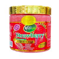 Gommage Nettoyant Éclaircissant et Hydratant à la Vitamine de Fraise, Exfoliant et Blanchissant, Meilleure Vente, 650g