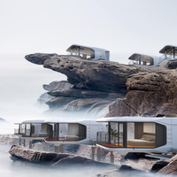 Maison capsule spatiale préfabriquée personnalisable pour hôtels villas gymnases attractions touristiques résidentielles