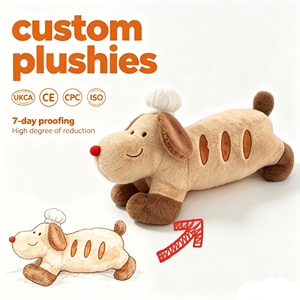 Juguete de Peluche de Perro Triste Personalizado Directo de Fábrica, Adorable, de Algodón PP, Servicios OEM, Impresión de Logotipo y Texto, Regalo Promocional - Product Image 1