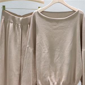 <span class=keywords><strong>Completo</strong></span> da <span class=keywords><strong>Donna</strong></span> Atoptex Autunno/Inverno con T-Shirt a Maniche Lunghe e Pantaloni Caldi, Abito Casual Versatile da Lavoro con Top a Maniche Lunghe e Orlo Arricciato Largo - Product Image 5