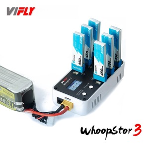 Chargeur Vifly WhoopStor3 à 6 ports avec écran couleur, charge rapide pour batteries de drones - Product Image 5