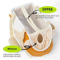 Sac de transport pour animaux de compagnie en forme de lion mignon, sac à main portable en tissu pour chat, petit chien, promenade en plein air