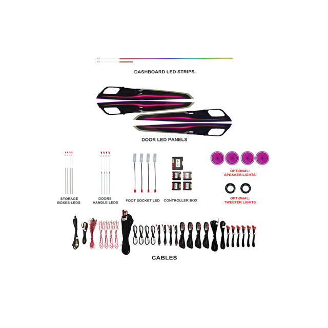 Voyeego Customized Ambient Lighting Car Atmosphere Light Original CAR AMBIENT LIGHT for BMW X6 2015-2019