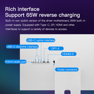 Kuycon Q27a cao màu sắc sinh sản máy tính LED màn hình 27 inch 2K 100W ngược sạc văn phòng Màn hình máy tính - Product Image 6