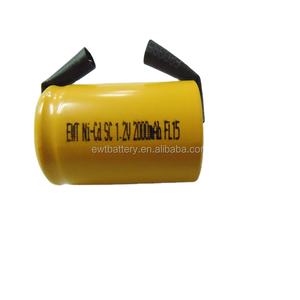 1,2 в Ni-CD SC 2000 мАч аккумулятор Ni CD SC NiCD Sub C перезаряжаемая батарея с вкладками для пайки - Product Image 1