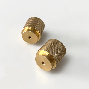 Accessoires de meubles Tiroir d'armoire Petite poignée en aluminium moleté Boutons de traction classiques - Product Image 2