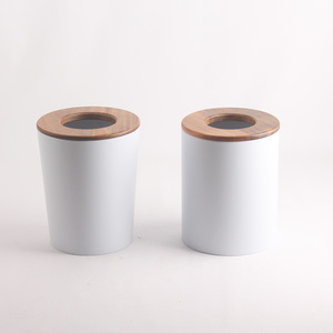 Mở đầu Thùng rác có thể văn phòng chất thải giỏ giấy tre nắp thùng rác <span class=keywords><strong>bin</strong></span> trang trí chất thải Thùng - Product Image 3