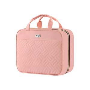 Large Capacity Custom Makeup <b>Wash</b> <b>Bag</b> Water-Resistant Material <b>Hanging</b> Design for <b>Women</b>"s Travel Toiletry Cosmetic Storage - Product Image 4