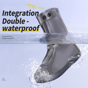 TPE Unisex Anti Slip Rain <b>Shoes</b> Cover <b>Waterproof</b> and Reusable TPR Rain Boot Protector - Product Image 3