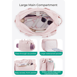 กระเป๋าอเนกประสงค์สำหรับกิจกรรมกลางแจ้ง กระเป๋าสะพายลำลองสำหรับผู้ชายและผู้หญิง เหมาะสำหรับการเดินทาง เดินป่า ปั่นจักรยาน ผลิตจากผ้าฝ้ายผสมขนเป็ด - Product Image 6