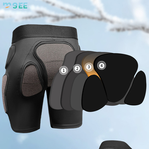 SeeMore Short <span class=keywords><strong>de</strong></span> skate neige respirant équipement <span class=keywords><strong>de</strong></span> <span class=keywords><strong>Ski</strong></span> ajustement serré usure intérieure professionnel protection hanche fesses genouillère Shorts Kit - Product Image 2