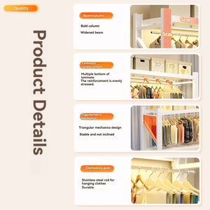 <span class=keywords><strong>Perchero</strong></span> de Almacenamiento Minimalista para el Hogar con Estructura de Acero, Multifuncional, Fácil de Montar, <span class=keywords><strong>Perchero</strong></span> de Pie para Ropa de Dormitorio - Product Image 5