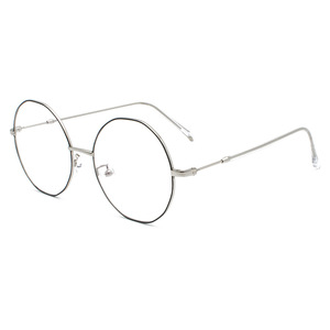 Maidis Round <b>Metal</b> <b>Frame</b> Anti Blue Light Glasses For Women Plano Lenses Medium Size - Product Image 4