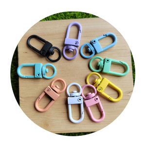 100 cái/lốc các loại huỳnh quang màu kim loại tôm hùm Claw móc cài Snap Hooks cho Keychain túi xách trang sức làm DIY <span class=keywords><strong>Craft</strong></span> - Product Image 5
