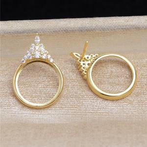 ต่างหูเงินแท้ S925 ประดับมุก แบบ DIY สำหรับผู้หญิง ชิ้นงานกึ่งสำเร็จรูป ฝังมุก 1154 อุปกรณ์ทำเครื่องประดับ - Product Image 4