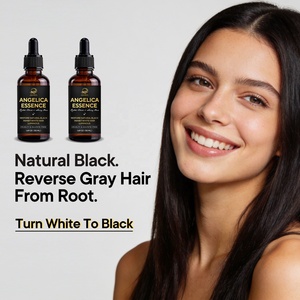 Tratamiento OEM ODM para el Cabello Gris para Hombres y Mujeres, Tratamiento para Cabello Canoso, Tratamiento para Convertir el Cabello Gris en Negro, Suero <span class=keywords><strong>Angelica</strong></span> Anti-Canas - Product Image 6