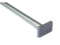 Barre de cargaison télescopique résistante d'acier inoxydable support de triangle de 38mm zingage de norme industrielle pour des camions de fourgons de cargaison