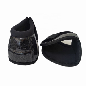 <span class=keywords><strong>Stivali</strong></span> per Cavalli UOO OEM Personalizzati in EVA Nera, Attrezzatura Equestre in Pelle Lucida e Neoprene - Product Image 4