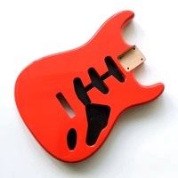 Alder Electric Guitar Body 3-Piece Joint Painted Finish Beginner 6-String SSS Single Coil Pickups Available Colors