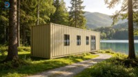 Maison conteneur modulaire préfabriquée Skyacross, démontable, portable, empilable, en kit