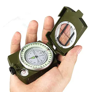 Wholesale American metal compass/high-end folding standard fan K4580/multi-function luminous compass