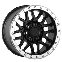 Jantes en alliage d'aluminium à profil profond pour tout-terrain, PCD 139,7 mm, lèvre usinée noire, nouvelles jantes de voiture pour pick-up, SUV, 4x4