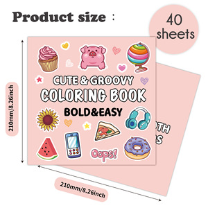 Libros para Colorear al por Mayor, Libro Personalizado para Niños, Tapa Blanda, Libro para Colorear para Niños, Coloreo Fácil y Divertido - Product Image 3