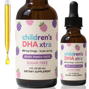 Suplemento orgánico extra 3 ácido fólico prenatal ingrediente crudo vegano Omega algas aceite de pescado alto Epa Dha gotas líquidas para niños todos - Product Image 1