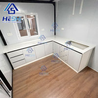Pas cher 20Ft 40Ft Conteneur Extensible Maison Préfabriquée Deux Chambres Villa Préfabriqué Granny Flat Portable Home Casas Prefabricadas