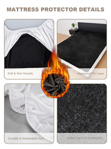 <span class=keywords><strong>Housse</strong></span> de matelas OEM Premium extra chaude, sur mesure, en <span class=keywords><strong>flanelle</strong></span> de coton, velours, hypoallergénique, imperméable, <span class=keywords><strong>drap</strong></span>-<span class=keywords><strong>housse</strong></span> pour la maison - Product Image 2