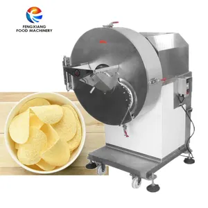 Yüksek verimlilik ucuz fiyat patates dilimleme kesici patates cipsi gevrek kesme dilimleme makinesi