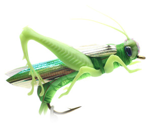 Leurre bionique artificiel de pêche à la mouche crochet de criquet réaliste <span class=keywords><strong>action</strong></span> flottante appât attrayant personnalisation - Product Image 4