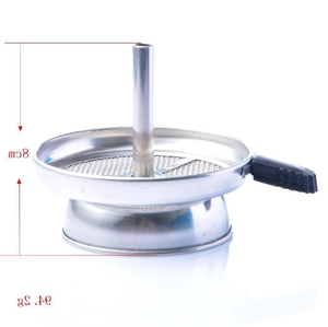 Juego de cuencos de Cachimba de limpieza fácil de calor rápido con dispositivo de gestión de calor de aluminio HMD soporte de estufa de carbón con mango largo - Product Image 5