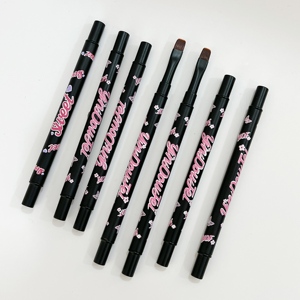 Pinceau à ongles double tête avec support métallique, pinceau liner à tête ronde pour traçage, stylo à fil, pinceau professionnel de manucure pour salon - Product Image 5
