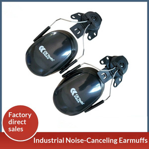 Orejeras <span class=keywords><strong>Antiruido</strong></span> para Casco, 30dB SNR, Protección Auditiva de Seguridad Industrial con Comodidad y Portabilidad para Personal de Construcción - Product Image 1
