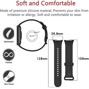 สายนาฬิกาพลาสติกราคาถูกสำหรับ Redmi Watch 6/5/4 สำหรับ Mi band 10/9/8 Pro สายนาฬิกาเปลี่ยนทดแทน - Product Image 2