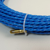 Enfile-câble électrique pour électricien, tire-câble à ressort 3mm 4mm 6mm, ruban tire-câble 15m 20m 30m