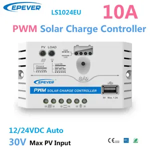 epever charge controller pwm 10a 20a 30a home use usb controller epever 12v 24v pwm solar panel charge controller