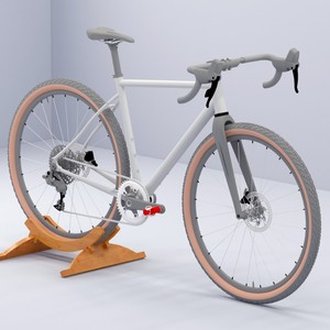 Zhengfeng Bamboo <b>Bicycle</b> Parking Rack 47x47x43.7cm Adjustable Width Workstand For Road Mountain Bike Maintenance Support <b>Frame</b> - Product Image 1