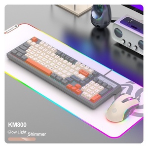 Ensemble <span class=keywords><strong>clavier</strong></span> et <span class=keywords><strong>souris</strong></span> de jeu filaire USB Viper KM800, 98 touches, 4000 DPI, rétroéclairé, <span class=keywords><strong>ergonomique</strong></span> pour ordinateur de bureau et ordinateur portable - Product Image 1