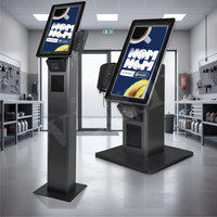 Kiosque interactif en libre-service personnalisé pour KFC et McDonald's, distributeur automatique de billets, kiosque de paiement de pièces et billets à bas prix, lecteur de codes-barres