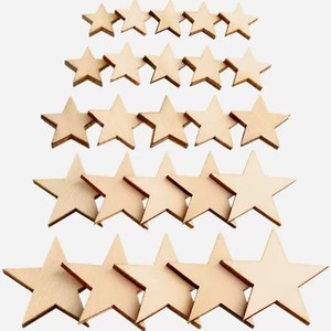 Decorazione Natalizia Ecologica <span class=keywords><strong>in</strong></span> <span class=keywords><strong>Legno</strong></span> Traforato a Forma di Stella, Artigianato <span class=keywords><strong>in</strong></span> Compensato, Insegna da Appendere per Arredamento Casa - Product Image 2