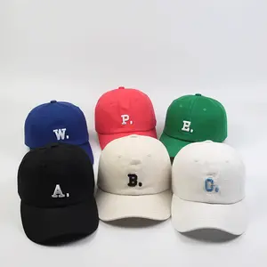 사용자 정의 디자인 클래식 3D 자수 야구 모자 빈티지 씻어 unstructures 모자 도매 중국 공장 낮은 MOQ