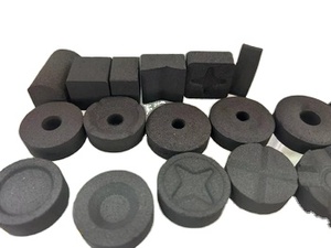 Nhanh chóng ánh sáng than 80pcs vòng Shisha không khói censer xách tay Ngoài Trời Bbq Cứng Trái Cây gỗ hookah Đen Than - Product Image 3