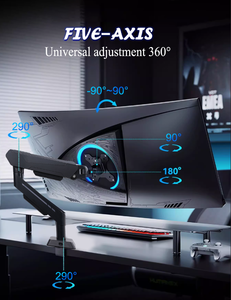 Bán buôn Top RGB có thể điều chỉnh màn hình Đứng Xoay cơ sở di chuyển bàn kệ màn hình đứng - Product Image 4
