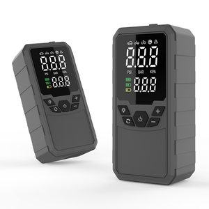 Compresor de Aire Portátil Digital LCD con Arrancador de Batería, Apagado Automático, PSI Preestablecido, con Luz LED y Múltiples Boquillas - Product Image 1