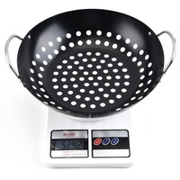 Accessoires de cuisine : Panier de cuisson robuste en acier inoxydable antiadhésif pour fruits, légumes et barbecue, idéal pour le camping