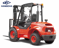 Montacargas Hangcha de 2.5t/3t/3.5t 2WD de Alto Rendimiento, Diésel, para Terrenos Accidentados, para Operaciones Pesadas