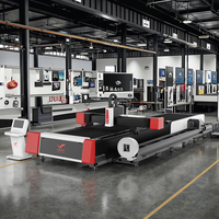 3015 1000W-6000W Plaque métallique et tuyau CNC Laser Tube Machine de découpe